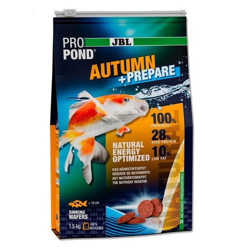 Bassin de jardin : JBL PROPOND AUTUMN+PREPARE 1,5kg, Nourriture JBL