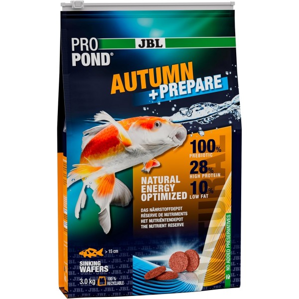 Bassin de jardin : JBL PROPOND AUTUMN+PREPARE 3kg, Nourriture JBL