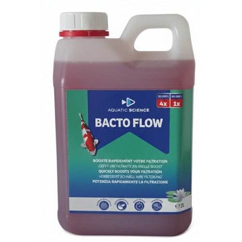 Bassin de jardin : BACTERIES BACTO FLOW 2 LITRES (1X 80000L), Traitement Aquatic Science