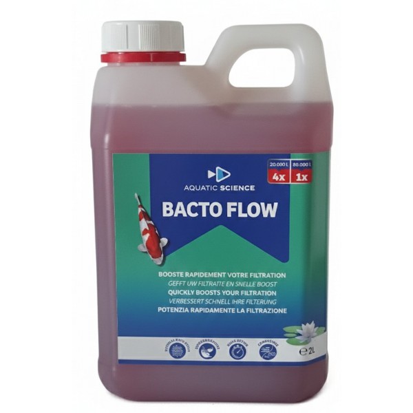 Bassin de jardin : BACTERIES BACTO FLOW 2 LITRES (1X 80000L), Traitement Aquatic Science