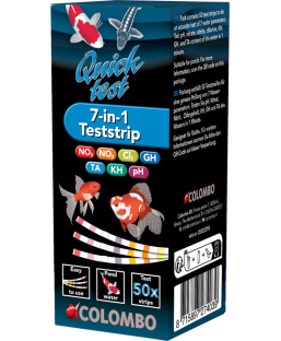 Bassin de jardin : Colombo quicktest 7 en 1 (50 bandelettes), Tests pour bassin