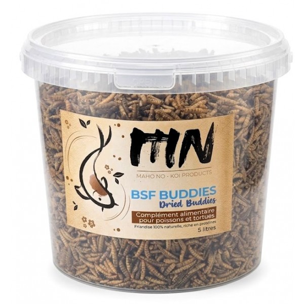 Bassin de jardin : BSF BUDDIES 5 LITRES, Gammares crevettes vers à soies