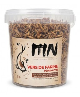 Bassin de jardin : MAHO NO VERS DE FARINE 1 litre, Gammares crevettes vers à soies