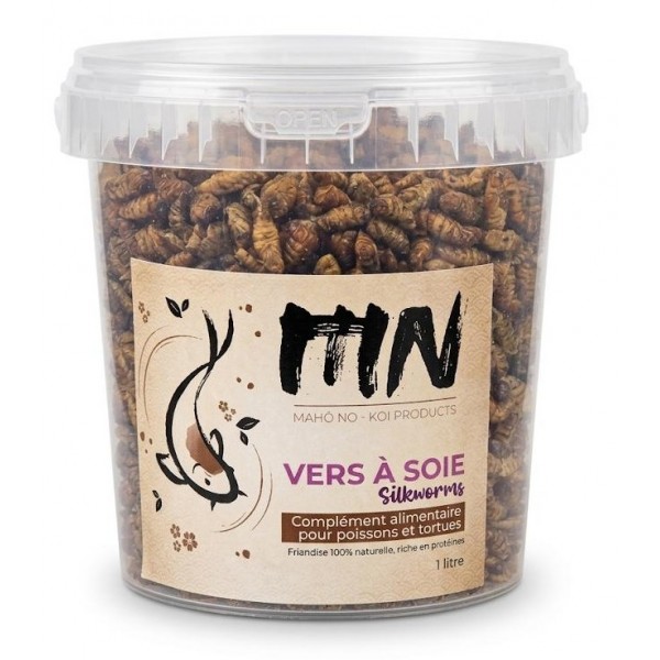 Bassin de jardin : MAHO NO VERS A SOIE 1 LITRE, Gammares crevettes vers à soies