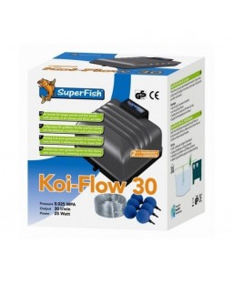 Bassin de jardin : KIT COMPLET Koi-Flow 30 (1800L/H), Pompe à air bassin