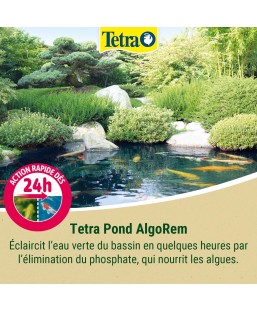 Bassin de jardin : TETRA POND ALGOREM 500ml (10.000 L), Traitement Tetra Pond