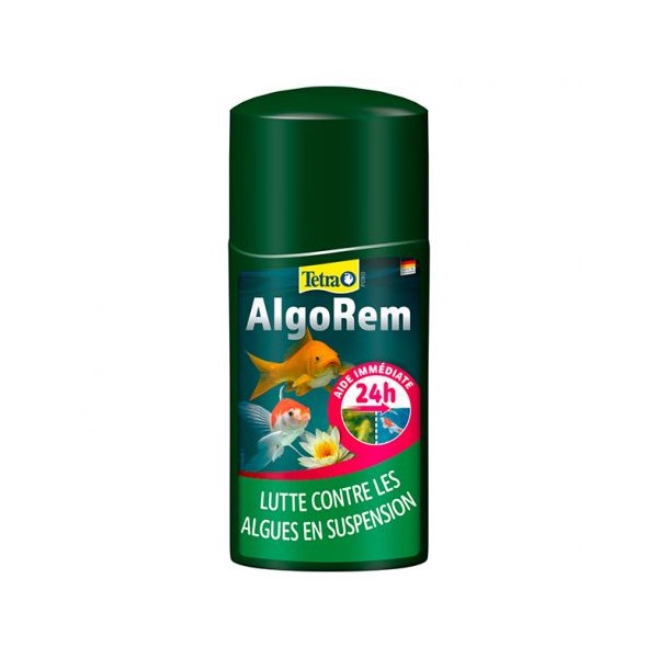 Bassin de jardin : TETRA POND ALGOREM 250ml (5.000 L), Traitement Tetra Pond