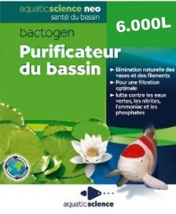 Bassin de jardin : Bactogen 6000, Traitement Aquatic Science