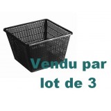 Bassin de jardin : 3 paniers pour bassin 28 x 28 cm Prof. 19 cm, Paniers rigides