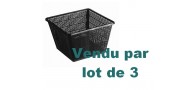 Bassin de jardin : 3 paniers pour bassin 28 x 28 cm Prof. 19 cm, Paniers rigides