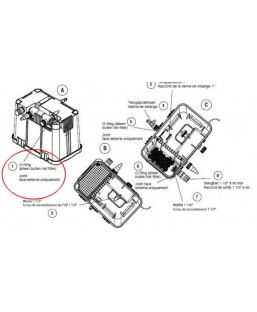 Bassin de jardin : Joint biona entrée UV 11-18W, Fin de série