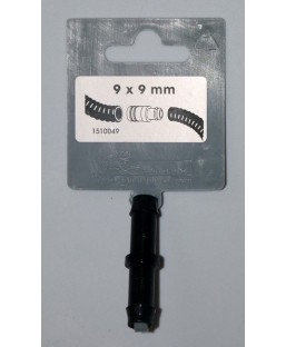 Bassin de jardin : Raccord droit 9-9mm, Raccord droit