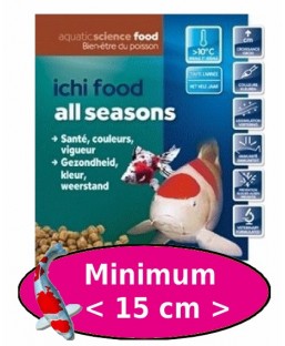 Bassin de jardin : ICHI FOOD ALL SEASON 1KG MEDIUM, Nourriture Ichi Food