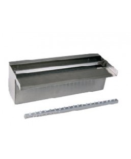 Bassin de jardin : Lame d'eau 60cm en inox avec LED intégrés, Fin de série