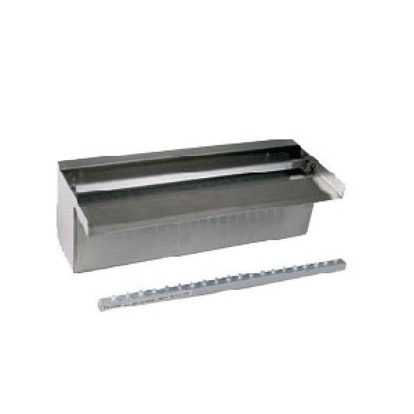 Bassin de jardin : Lame d'eau 60cm en inox avec LED intégrés, Fin de série