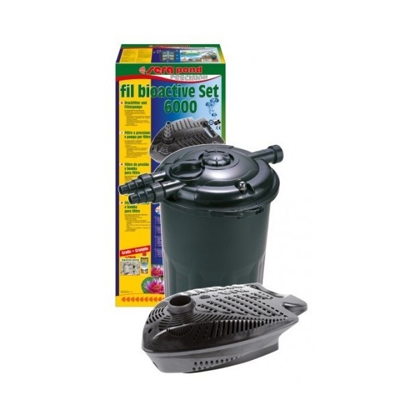 Bassin de jardin : Sera Set 6000 Filtre à pression pond fil bioactive, Kits SeraPond