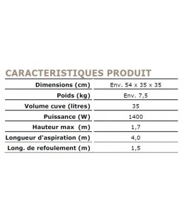 Bassin de jardin : Aspirateur Aspio 1400, Fin de série