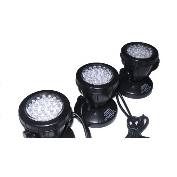 Bassin de jardin : 3 X 27 LED + Capteur, Eclairages