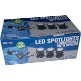 Bassin de jardin : 3 X 27 LED + Capteur, Eclairages