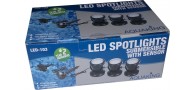 Bassin de jardin : 3 X 27 LED + Capteur, Fin de série