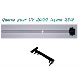 Bassin de jardin : Quartz UV 2000 Laguna 28W, Gaine quartz pour UV