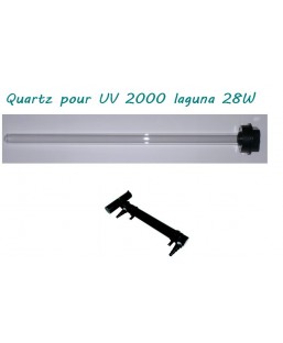 Bassin de jardin : Quartz UV 2000 Laguna 28W, Gaine quartz pour UV