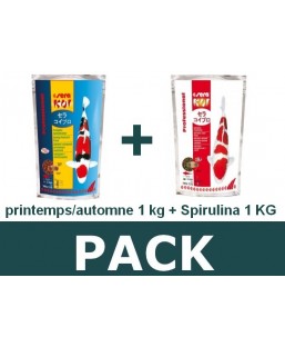 Bassin de jardin : Pack P/A 1kg - spirulina 1kg, Nourriture Serapond