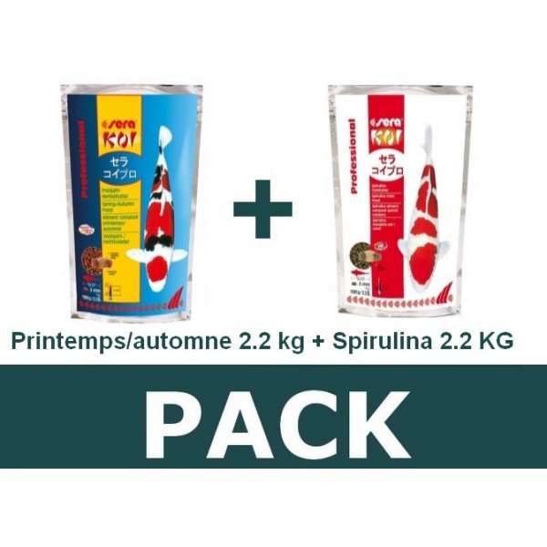 Bassin de jardin : Pack P/A 2.2kg - spirulina 2.2kg, Nourriture Serapond