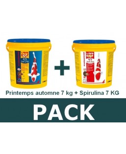 Bassin de jardin : Pack P/A 7kg - spirulina 7kg, Nourriture Serapond