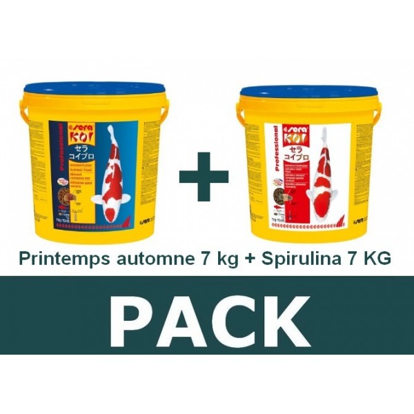 Bassin de jardin : Pack P/A 7kg - spirulina 7kg, Nourriture Serapond