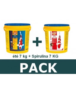 Bassin de jardin : Pack été 7kg - spirulina 7kg, Nourriture Serapond