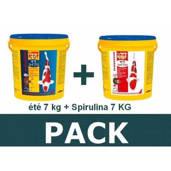 Bassin de jardin : Pack été 7kg - spirulina 7kg, Nourriture Serapond