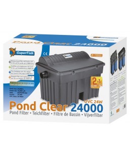 Bassin de jardin : SF PONDCLEAR 24000 UVC-24W/ pompe 12000 L/H, Kit Superfish