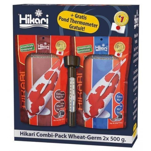 Bassin de jardin : combi pack wheat 2X500g, Nourriture Hikari