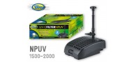 Bassin de jardin : Pompe filtrante NPUV2000 9W aqua Nova (2000 L/H), Fin de série