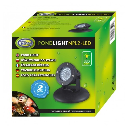 Bassin de jardin : NPL2-LED/ 36LED/Capteur, Eclairages