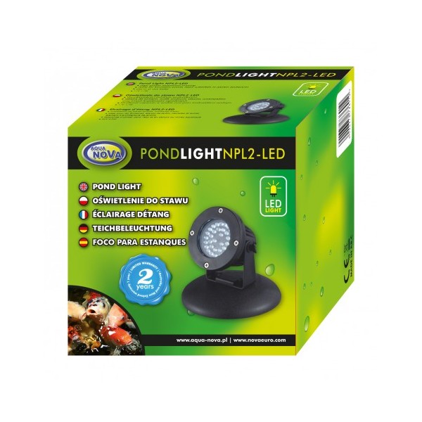 Bassin de jardin : NPL2-LED/ 36LED/Capteur, Eclairages