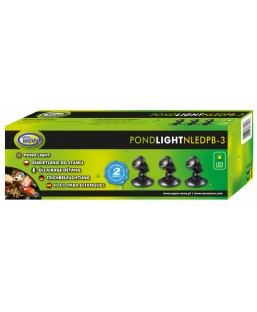 Bassin de jardin : NLED-PB3/3 spots capteur, Eclairages