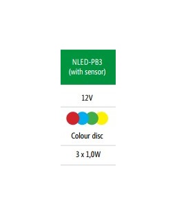 Bassin de jardin : NLED-PB3/3 spots capteur, Eclairages