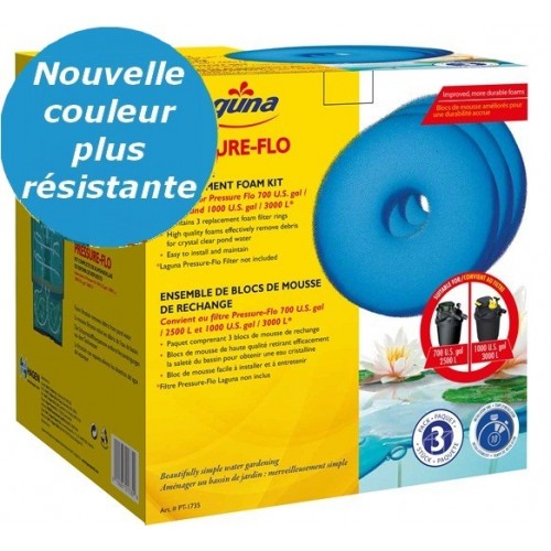 Bassin de jardin : Mousses 2500 ou 3000 pressure flo, Mousses