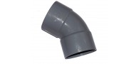 Bassin de jardin : Coude 45 deg 90mm FF, Raccord PVC