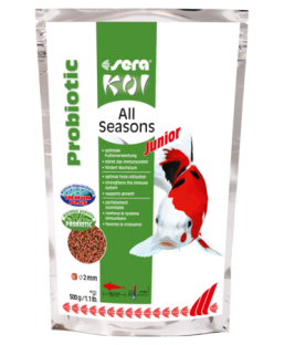 Bassin de jardin : 500g Koi Junior All Seasons Probiotic, Nourriture Serapond