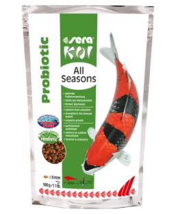 Bassin de jardin : 500g sera Koi All Seasons Probiotic, Nourriture Serapond