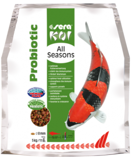 Bassin de jardin : 5kg sera Koi All Seasons Probiotic, Nourriture Serapond