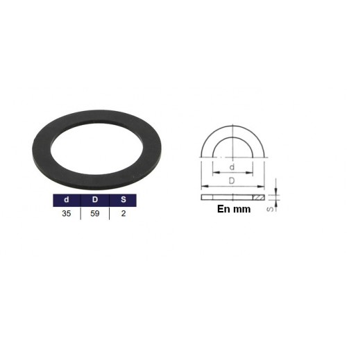 Bassin de jardin : Joint plat 40mm 1"1/4, Joints pour raccord de bassin