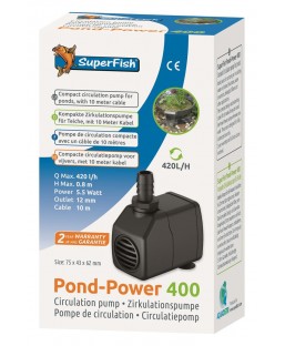 Bassin de jardin : Pond-power 400 (420 L/H), Fin de série