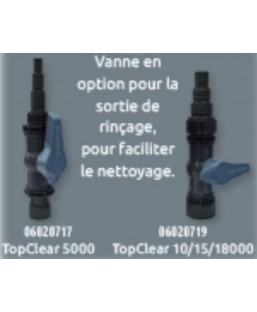 Bassin de jardin : Valve backwash topclear 5000 (évacuation), Raccords superfish