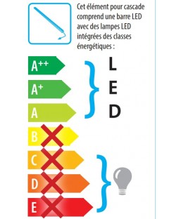 Bassin de jardin : PRO Lame Inox LED 30cm, Fin de série