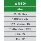 Bassin de jardin : PRO Lame Inox LED 60cm, Fin de série