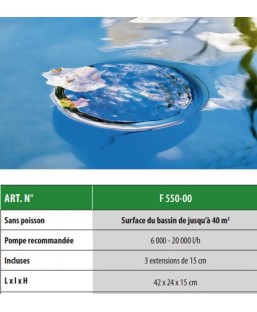 Bassin de jardin : Skimmer de surface PRO HEISSNER, Fin de série